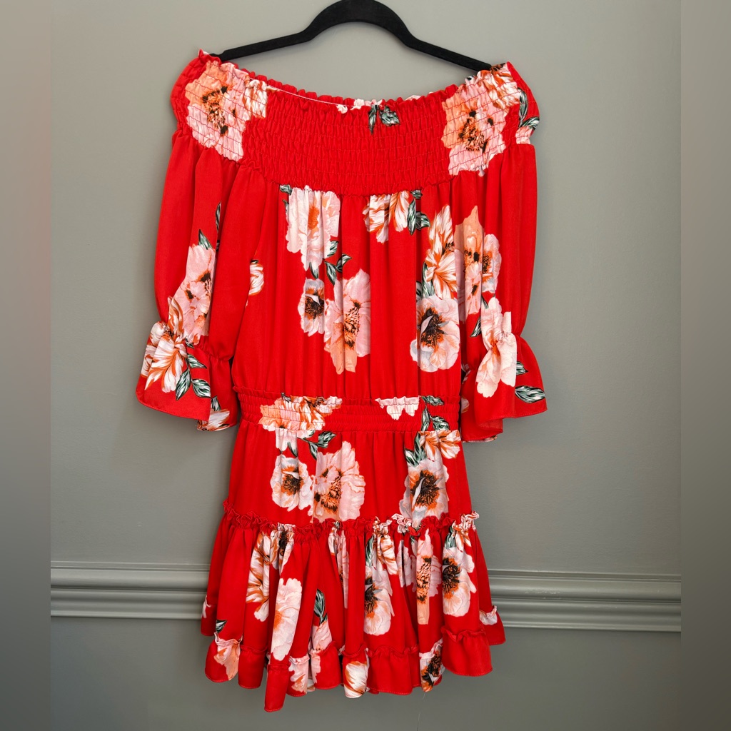 Floral Red Misa Dress